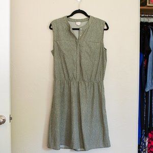 GEOMETRIC PATTERN MERONA WORK DRESS W/ POCKETS